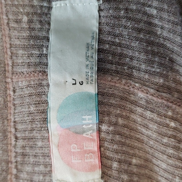 Free People Beach Ribbed Up Maxi Cardigan Sweater Size Large - Picture 9 of 13